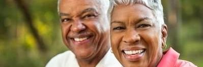 older couple smiling outside l best dentist in lakeland fl