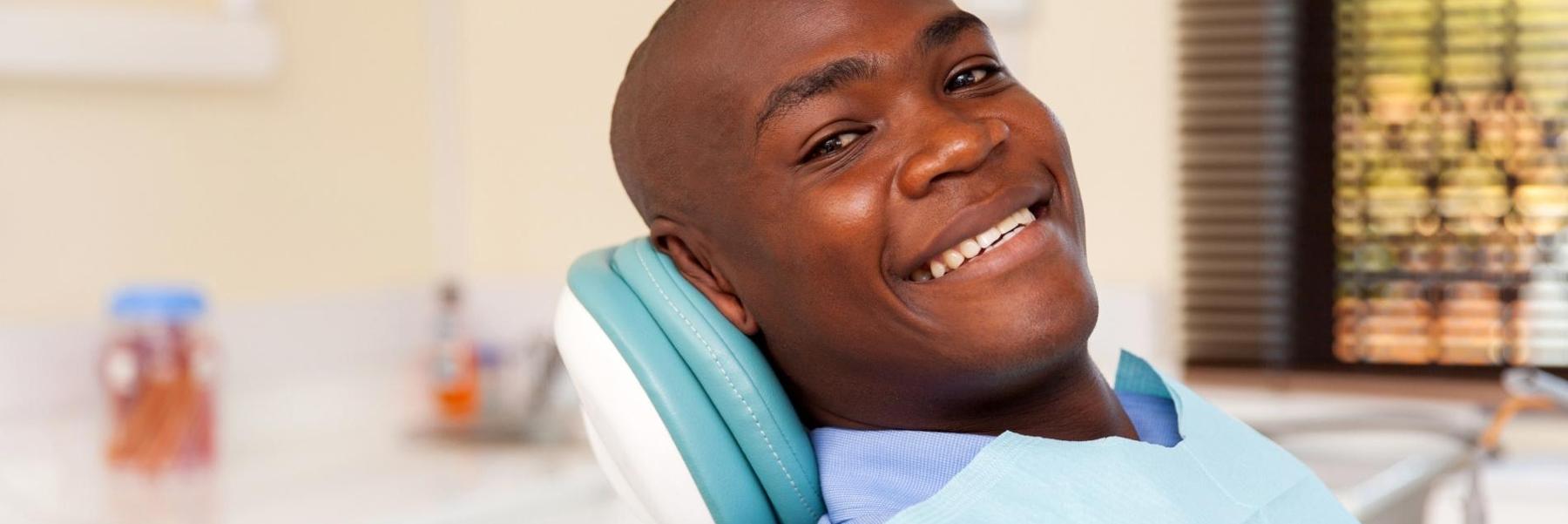 Patient smiling at emergency dentist in Lakeland FL